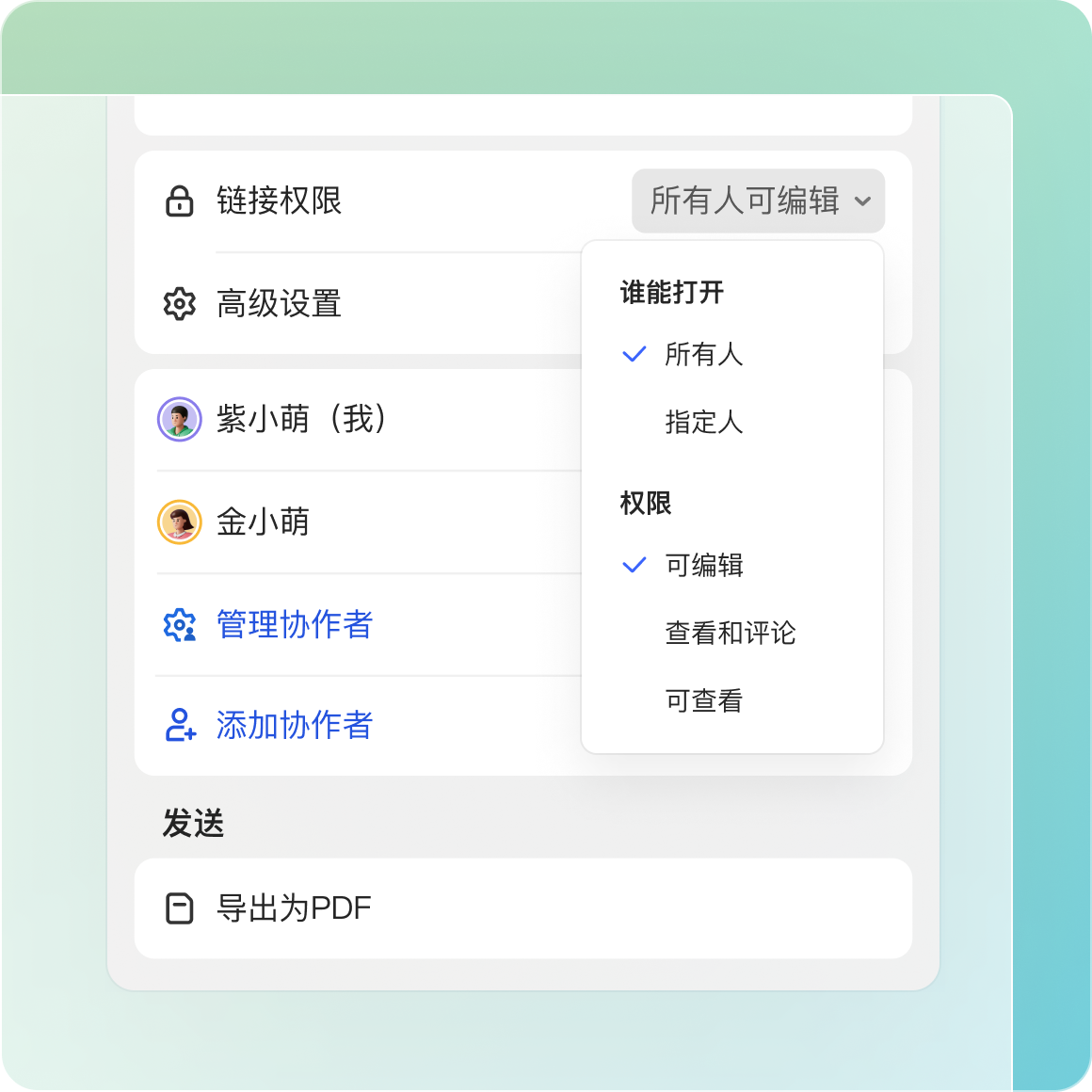 WPS 团队权限分级与文档版本管控界面